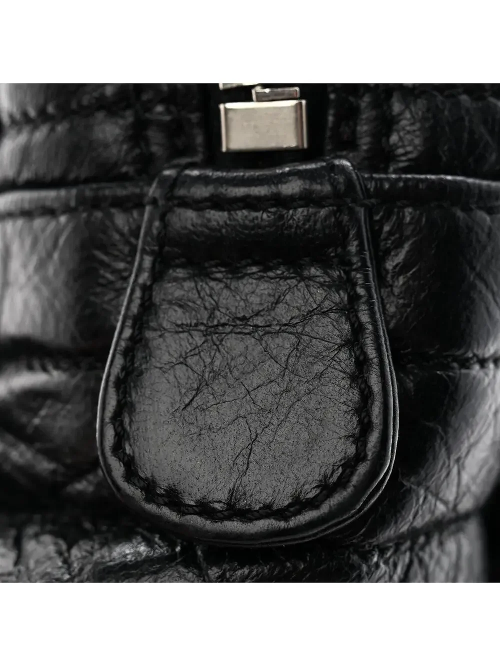 Chanel Lambskin Astrakhan Bowler Black #307057C13B